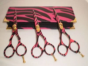 TIJERA PROFESIONAL PARA PELUQUERO, CIZALLA HERA, BORDE CONVEXO, BORDE DE AFEITAR ZABRA - Imagen 1 de 4