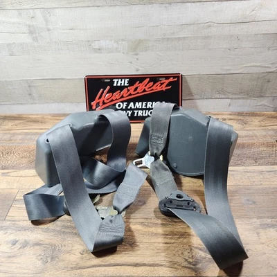 1988-1994 Chevy Silverado GMC Front Left/Right Seat Belts Pair Dark Blue/Grey.  Foto 1 de 4