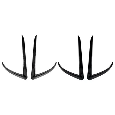 Car Front Fog Light Lamp Eyebrow Cover Trim For Tesla Model X 2015-2020 2016 17 - Imagem 1 de 4