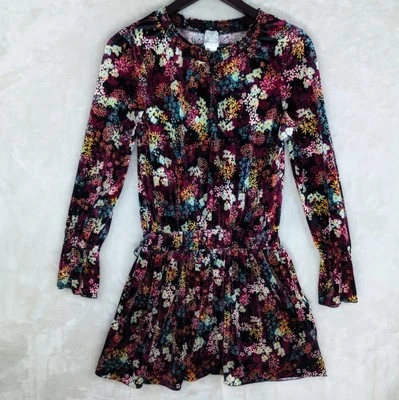 Vestido Ella Moss Floral Terciopelo Adolescente Talla 16 Otoño Boho Cottagecore Whimsigoth Foto 1 de 4