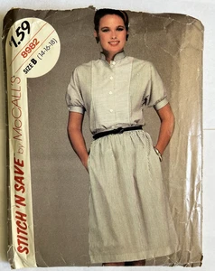 Stitch n Save McCalls 89882 VTG Pattern Top Skirt Sz 14-16-18 UNCUT - Picture 1 of 3