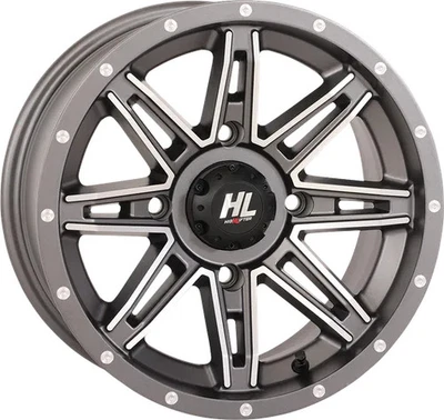 Pistola de rueda HL22 gris metal 14x7 4/156 4+3 +10 mm Polaris Sportsman XP 550 09 Foto 1 de 3