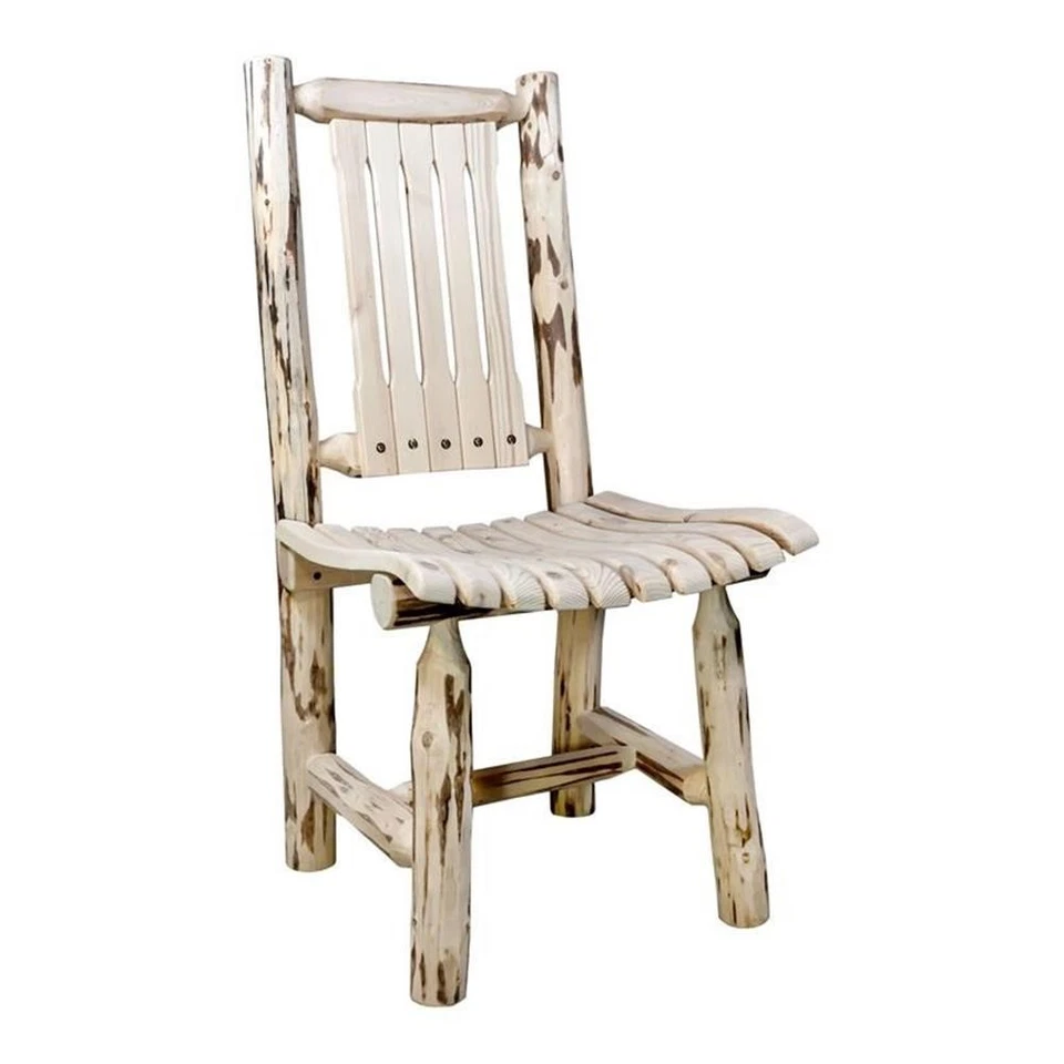 Montana Woodworks 18" Handcrafted Transitional Wood Patio Chair in Natural - Image 1 of 2