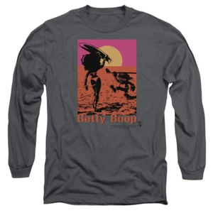 BETTY BOOP SUMMER Licensed Men's Long Sleeve Graphic Tee Shirt SM-3XL - Picture 1 of 2