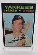 Vintage 1971 Frank Baker Topps #213 New York Yankees Star