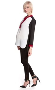 Olian Maternity Women's Patti Chiffon Top Size Small (4-6) FAST FREE SHIP NWT  - Picture 1 of 3