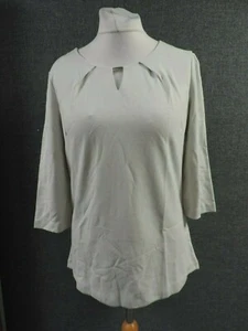 Damart Neck Detail Top Grey UK 14/16 LN111 NN 13 - Picture 1 of 3