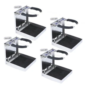 4X Marine Stainless Steel Cup Holder with Screws Portable Folding  Drink Holder - Picture 1 of 10