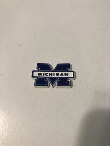 VINTAGE Michigan Wolverines Logo Type Magnet: Michigan Football Die-cut MAGNET Cover