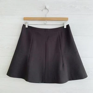 NWT J.Crew Factory - Black flared mini skirt, sz 6 - Picture 1 of 5