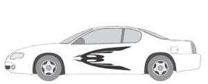 VINYL GRAPHIC #A780 SIDE DECAL AUTO SUV VEHICLE CROSS OVER SWOOSH TRUCK SUV - Picture 1 of 3