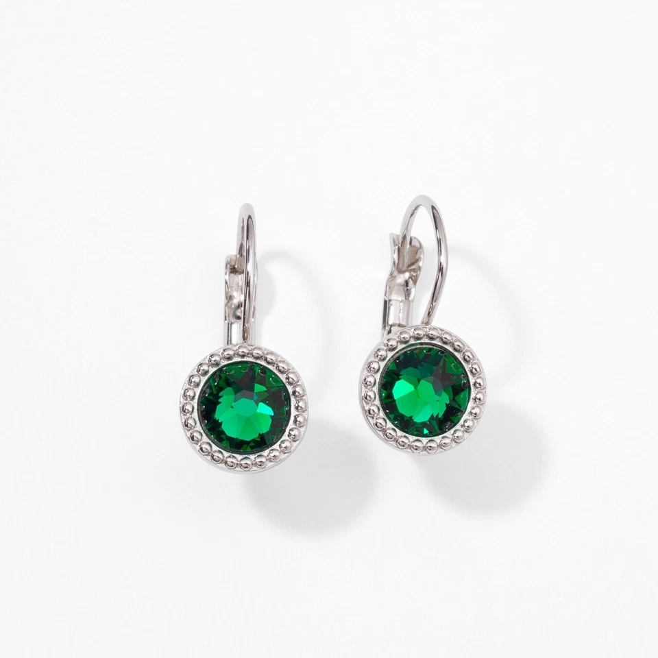 Pendientes de cristal de piedra de toque Swarovski Little Wonder verdes 2209E nuevos en caja $49 Foto 1 de 1