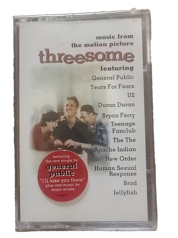 Threesome motion picture soundtrack cassette tape 1994 - Image 1 of 4