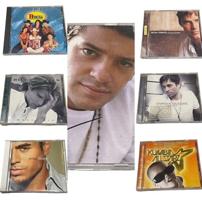 Lot 8 Latin CDs Ricky Martin Enrique Iglesias Yahir Priscila A.B. Quintanilla Foto 1 de 4