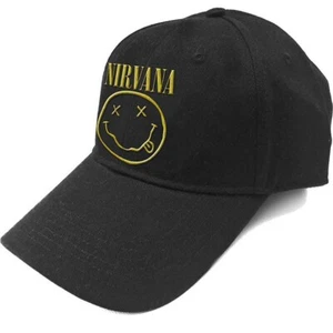 Nirvana 'Logo and Happy Face' Baseball Cap - NEW OFFICIAL - Picture 1 of 1