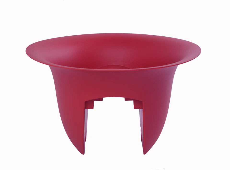 Bloem 18in Modica Rail Planter Union Red MR1812