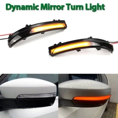 2x LED Side Mirror Turn Signal For VW GOL Saveiro Voyage FOX UP Passat B7 Jetta - Image 1 of 4
