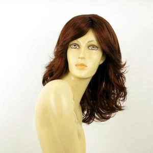 Parrucca donna semi lunga castano scuro rame intenso : CHARLOTTE 322 - Picture 1 of 8