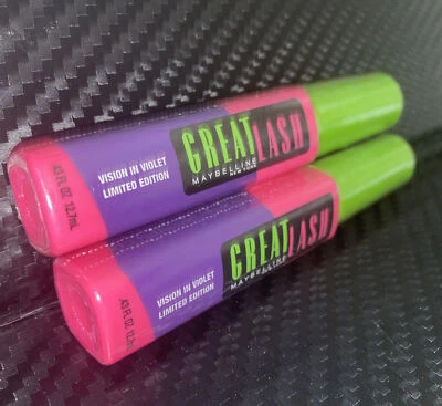 Lot of 2 Maybelline Great Lash Limited Edition Mascara- Color: Vision in Violet - Image 1 of 2
