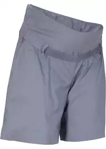 Leichte Umstandsshorts Gr. 40 Rauchblau Damen Shorts Bermuda Kurz-Hose Neu - Bild 1 von 1