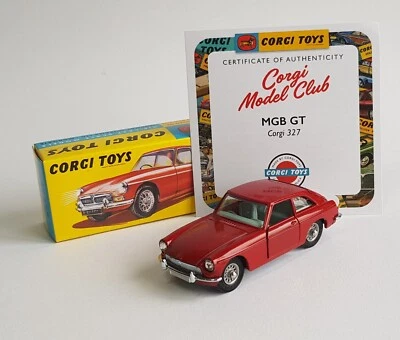 Corgi Model Club No. 327, MGB GT with Certificate Superb Mint Condition - Image 1 of 4