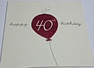 Karte 40. Geburtstag. Imagine Kartensortiment. - Bild 1 von 3