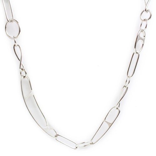 HERMÈS Collana doppia lunga HERMES Chaine d'Ancre Punk argento 925