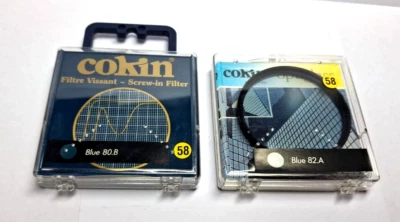2x Cokin Ø58mm 80B Blue 82A Blue Conversion Color New Filters Screw-In --M1 - Image 1 of 2