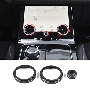 For Land Rover Evoque Vogue 2018-2022 Alloy Air Condition Volume Knob Ring Cover - Picture 1 of 11