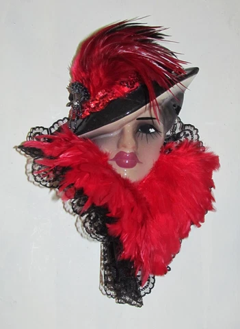Unique Creations Women of color, black Lady Face Mask Wall Hanging - NEW IN BOX Cover
