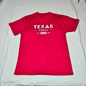 HEB rot weiß Logo Texas Proud Employee Uniform Hemd Herren Large - Bild 1 von 7