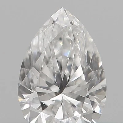 0.19 CT NATURAL DIAMOND GIA CERTIFIED F/VS CLARITY LOOSE PEAR 4X3 MM WHITE COLOR - Image 1 of 4