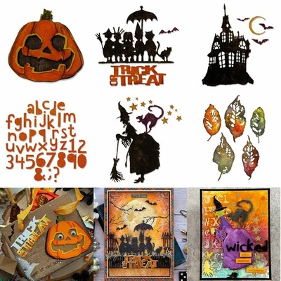 Halloween foglia di zucca metallo fustella stampo fai da te scrapbooking carte fai da te - Immagine 1 di 4