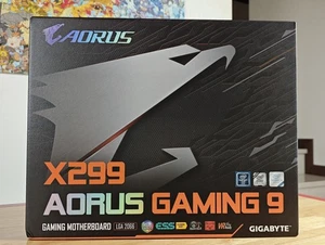 Scheda Madre Gigabyte Aorus X299 Gaming 9 LGA2066 Intel Chipset RGB SLI - Zdjęcie 1 z 17