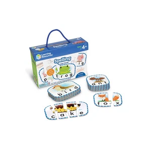 Learning Resources Spelling Puzzle Cards Self Correcting Puzzles Manipulative - Picture 1 of 7