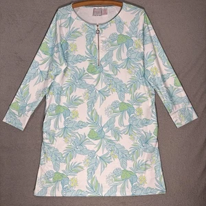 Stella Parker Size XL Popover Skipper Shift Dress Pineapples Resort Cruise Coast - Picture 1 of 14