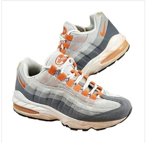 Nike Air Max 95 ** GS Gray/Orange/White /gray Size 6Y Womens Size 7.5 - Picture 1 of 6