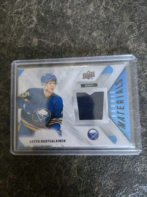 2021-22 Upper Deck Series 2 Rookie Materials Arttu Ruotsalainen Card# RM-AR - Image 1 of 2
