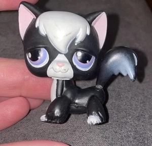 ANGORA CAT #Puzzle - Authentic Littlest Pet Shop - Hasbro LPS Purple Eyes  - Picture 1 of 4