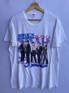 Nueva Camiseta de Música Kids On The Block Band De Colección Años 90 Etiqueta Hanes - Imagen 1 de 7
