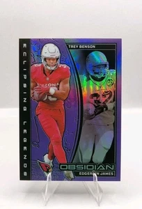 2024 Panini Obsidian - Eclipsing Legends Edgerrin James, Trey Benson #17 Purple - Picture 1 of 3