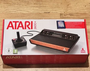 Atari 2600 + Plus Video Games Console Black 10 in 1 Games Cart Brand New Sealed - Picture 1 of 3