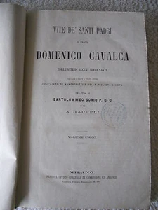 ANTIKES BUCH BROSCHÜREN "REBE DER HEILIGEN VÄTER" DOMENICO CAVALCA S.D. MA FINE 1800 - Bild 1 von 1