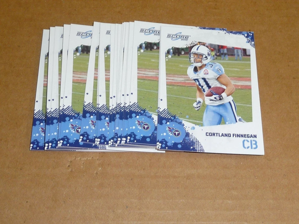 2010 Donruss Score BASE LOT OF 20 CARDS CORTLAND FINNEGAN TITANS #285 - Image 1 of 1