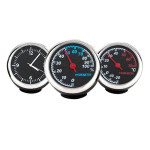 3in1 Auto Uhr Auto Quarzuhr KFZ Auto Innen & Außen Thermometer Platzieren DE - Bild 1 von 12