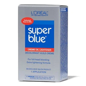 L'Oreal SUPER BLUE OIL KIT Lightener Removes natural or artificial pigments 3 oz - Picture 1 of 6
