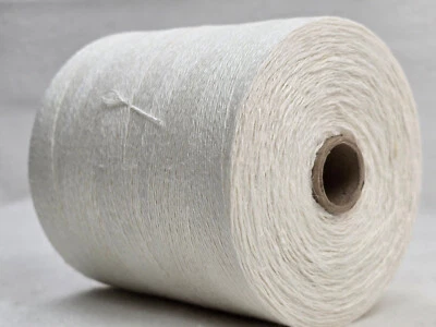 1 Spule 500 g Hanfzwirn weiß GP 84,00 Euro/kg  4.000 m/kg Konengarn 100% Hanf - Bild 1 von 2