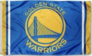 Warriors FLAG 3X5 Golden State Banner Basketball Fast USA Shipping New - Picture 1 of 6