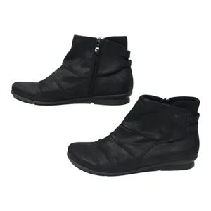 Bussola Chia Faux Suede Ankle Boots Womens US 9 - 9.5 EU 40 Side Zip Booties - Picture 1 of 16