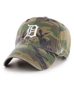 Detroit Tigers '47 Brand Camo Clean Up Adjustable Dad Hat - Picture 1 of 2